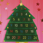 Personalised Fabric Christmas Tree Advent Calendar