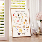 Personalised Sweet Nursery Alphabet Print