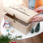 Personalised Christmas Scene Keepsake Chest