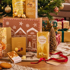 Gingerbread Christmas Gift Box Festive Biscuits Chocolate & Mince Pie Fudge Hamper