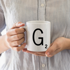 Personalised Scrabble Letter Initial Mug