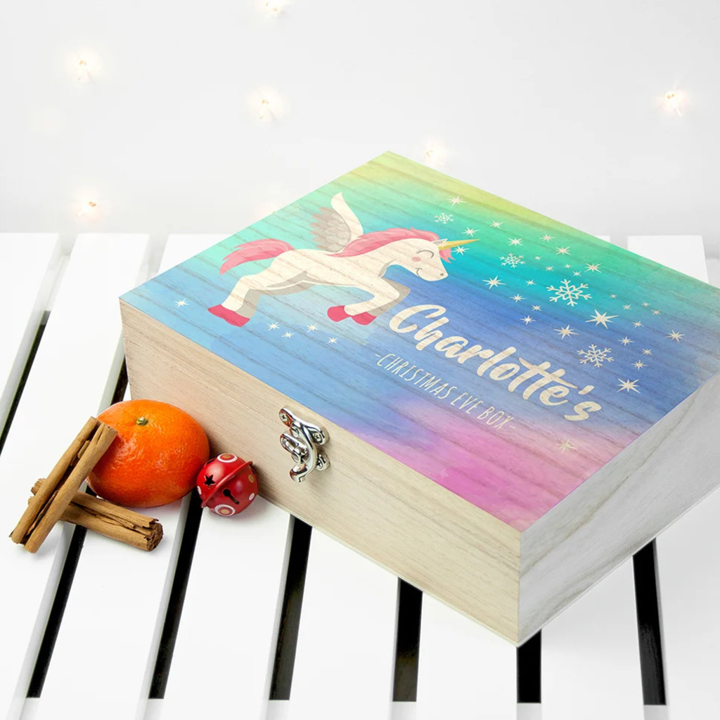 Personalised Baby Unicorn Christmas Eve Box
