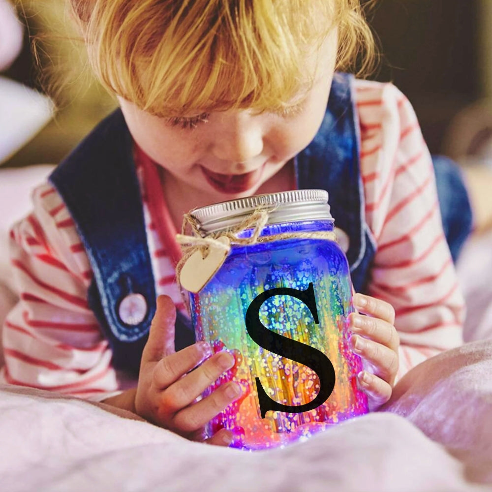 Personalised Light Up LED Monogram Jar