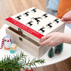 Personalised Reindeer Family Christmas Eve Box