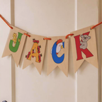 Wooden Animal Bunting Letters