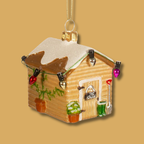 Personalised Garden Shed Glass Christmas Bauble