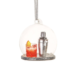 Personalised Negroni Cocktail Glass Dome Christmas Bauble