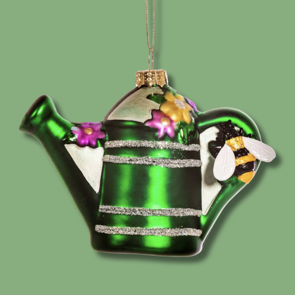 Green Watering Can Christmas Bauble