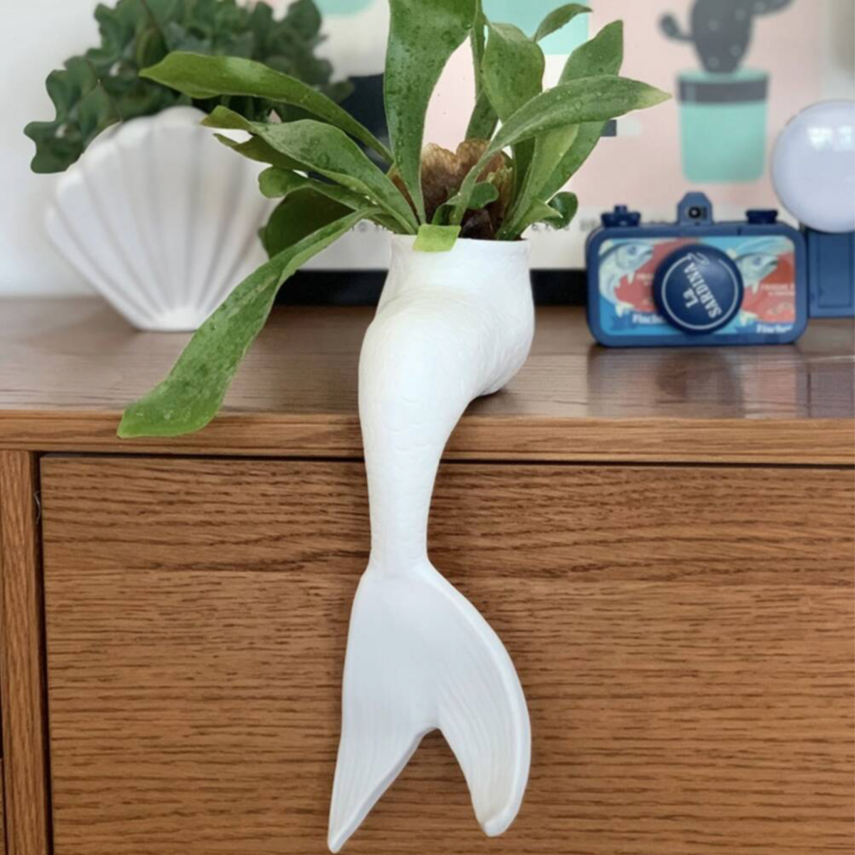 Mermaid Ceramic Planter