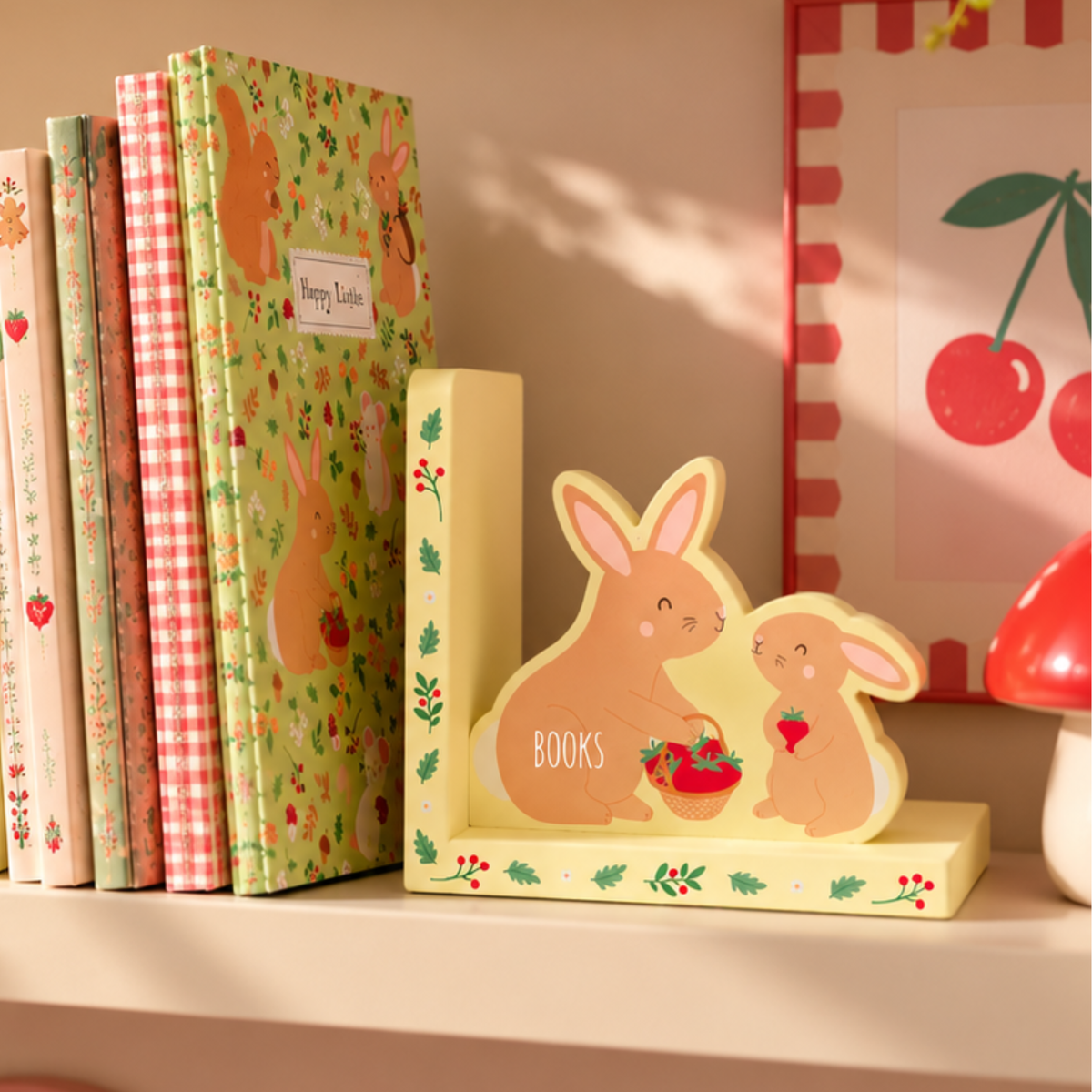 Personalised Bunny Rabbit Wooden Bookends