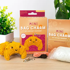 Mini Croissant DIY Crochet Bag Charm Kit