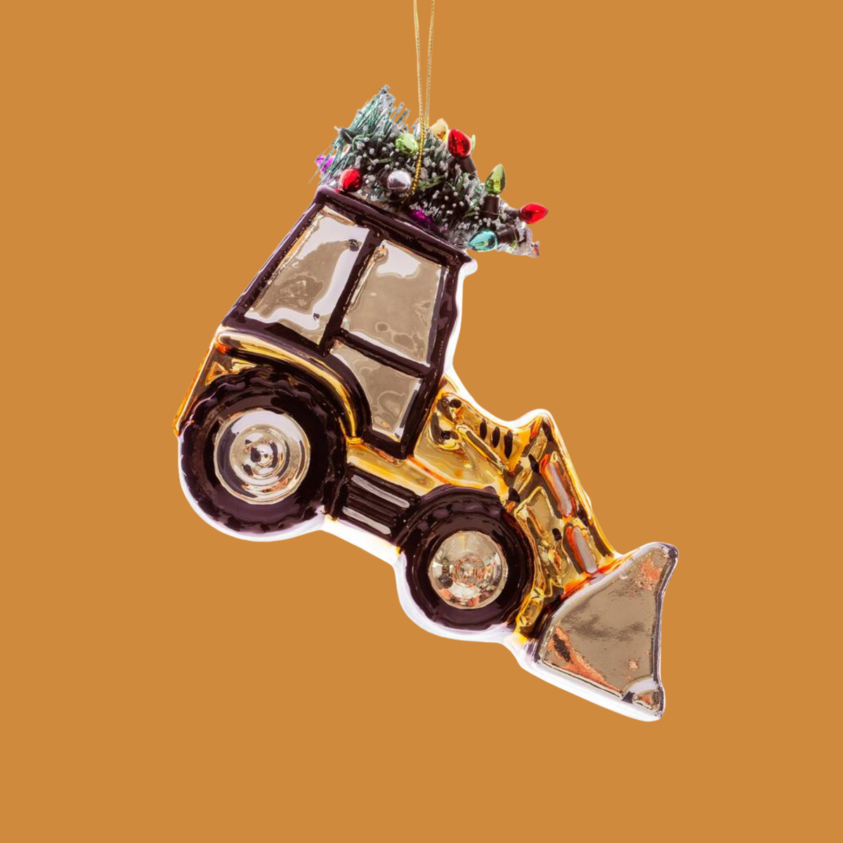 Golden Digger With Christmas Tree Bauble