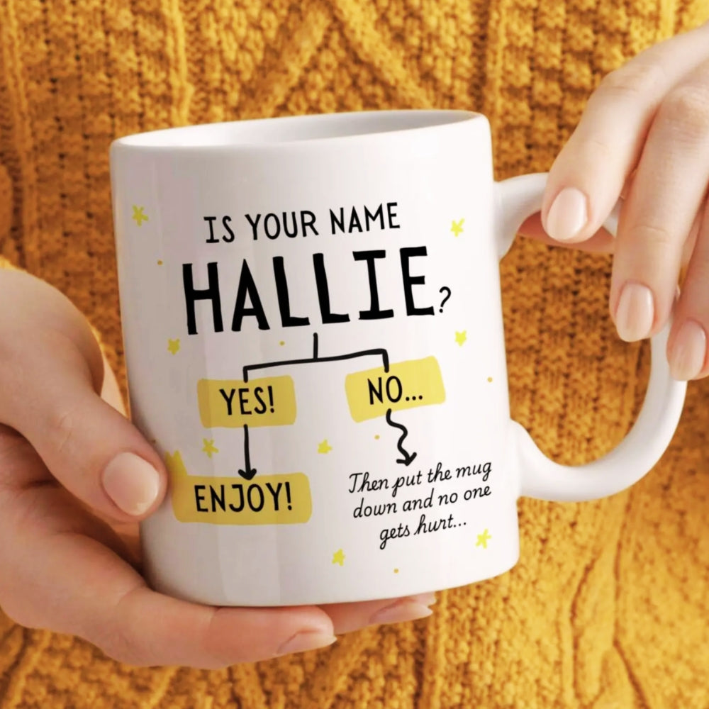 Funny Flowchart Name Mug