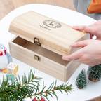 Personalised Christmas Woodland Keepsake Chest