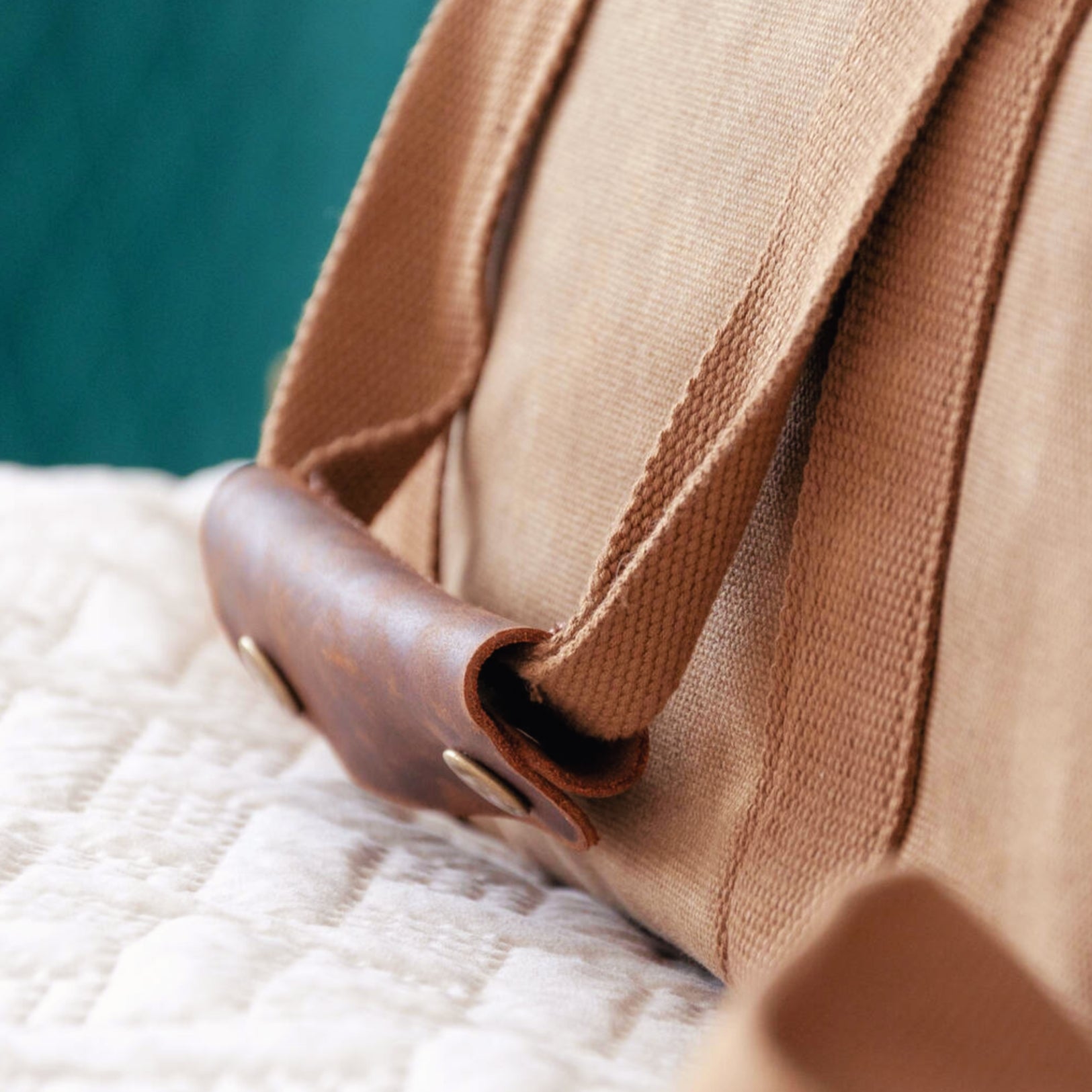 Monogrammed Luxury Waxed Canvas Holdall