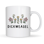 Funny Floral Dickweasel Ceramic Mug