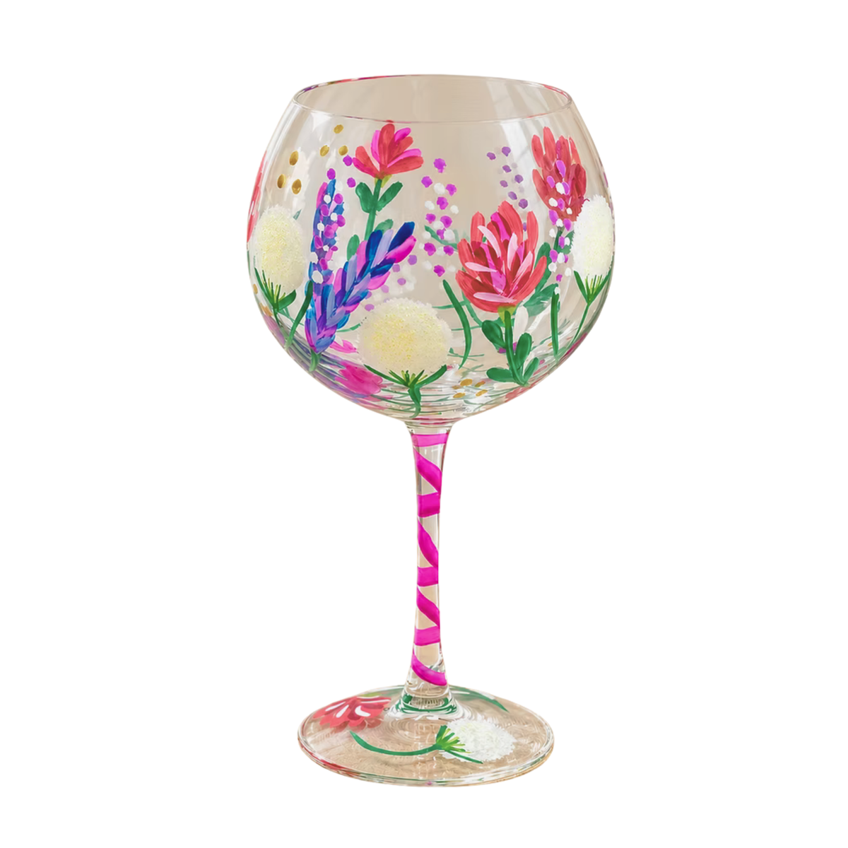 Hand-Painted Hedgerow Gin Glass