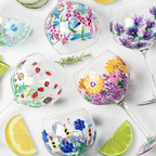 Hand-Painted Hedgerow Gin Glass