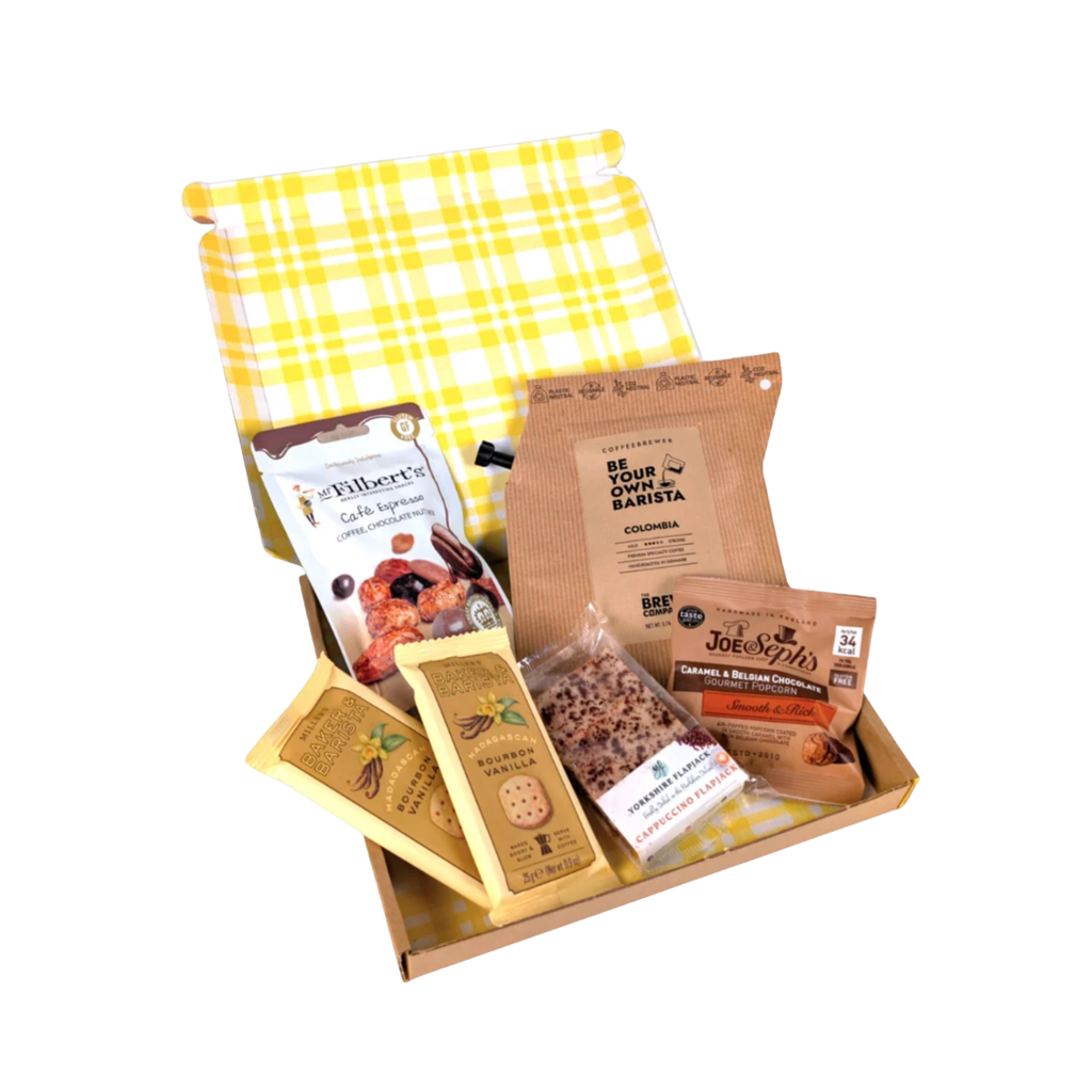 Coffee Lover Letterbox Gift Coffee Cappuccino Flapjack & Chocolate Treats