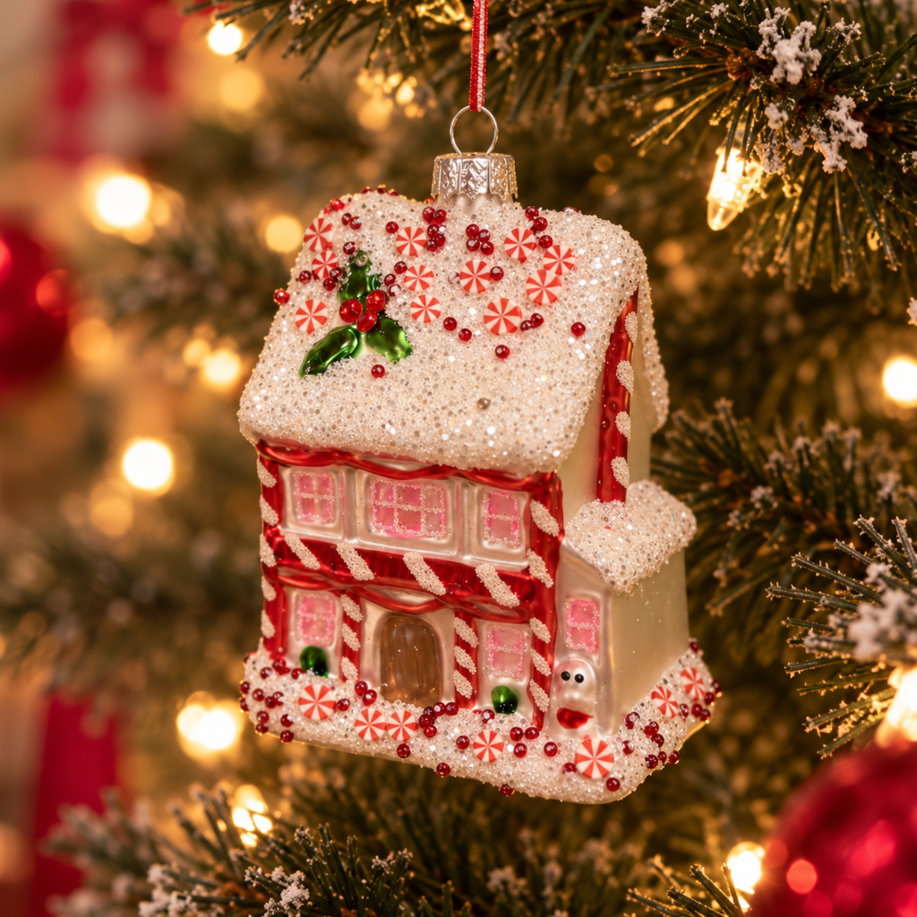 Fairytale Gingerbread House Christmas Bauble