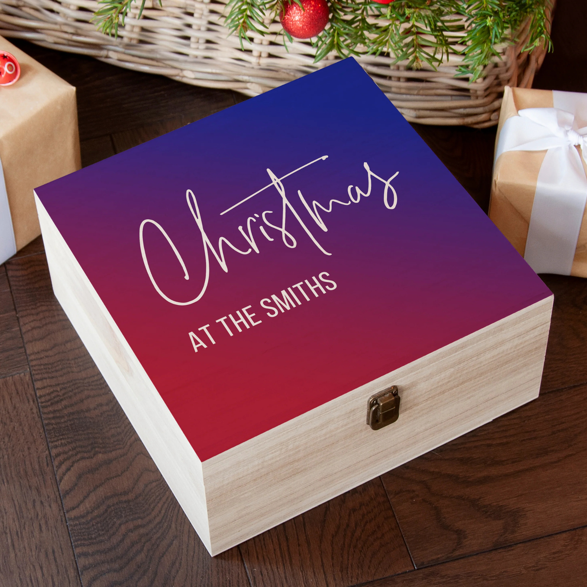 Personalised Gradient Family Christmas Eve Box