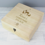 Personalised Christmas Large Wooden Keepsake Box