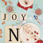 Letter Tile Placemat and Coaster Set