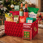 Luxury Christmas Gift Hamper Wine Mince Pies Chocolate & Festive Treats