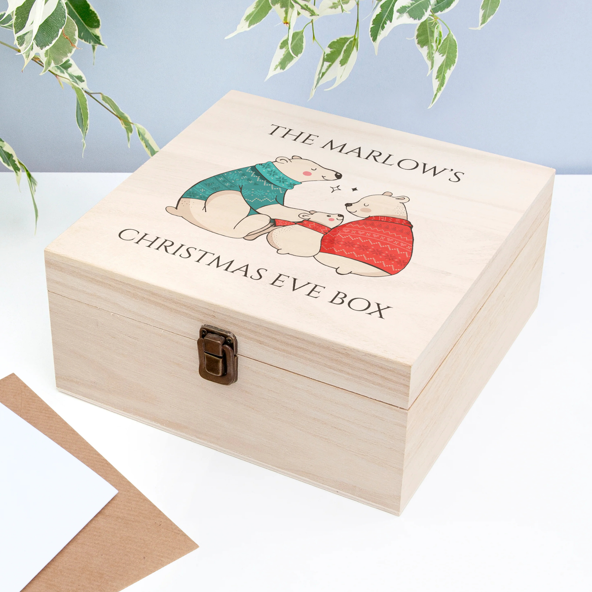 Personalised Polar Bear Christmas Eve Box