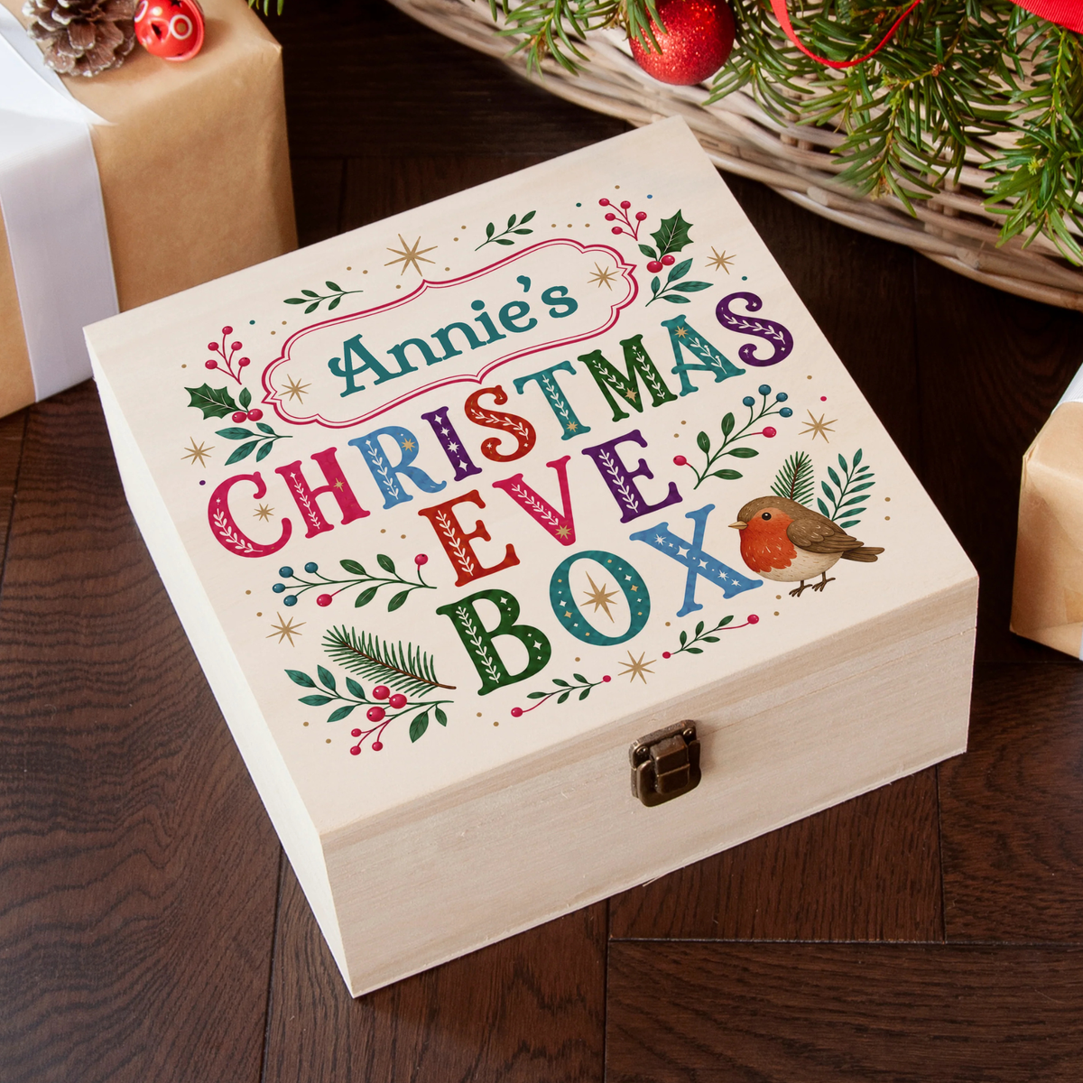 Personalised Winter Botanicals Christmas Eve Box