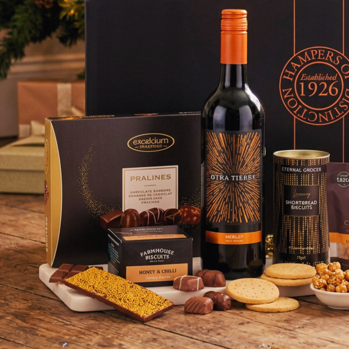 Luxury Red Wine Christmas Gift Box