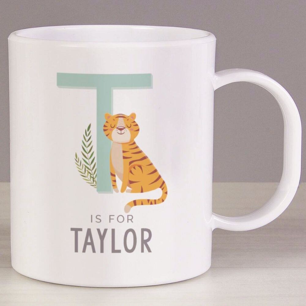 Personalised Animal Alphabet Melamine Mug