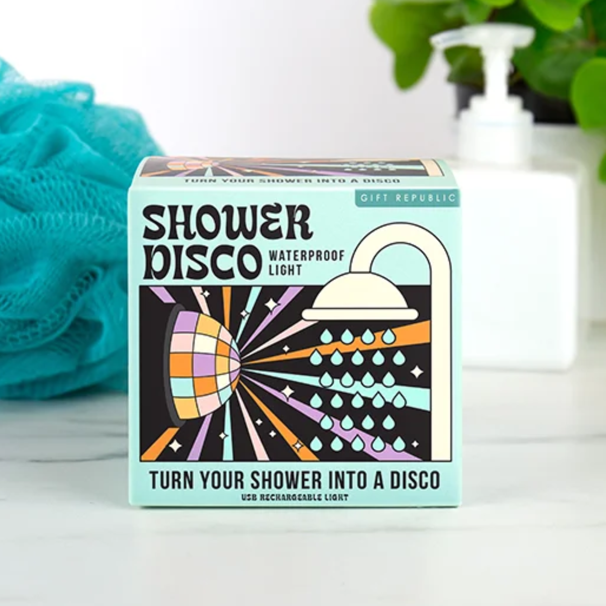 Shower Disco Rechargeable Bathroom Light