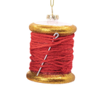 Thread Spool Glass Christmas Bauble