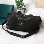 Monogrammed Luxury Waxed Canvas Holdall