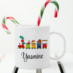 Personalised Children's Christmas Train Mug