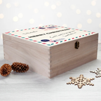 Personalised Nostalgic International Mail Christmas Box