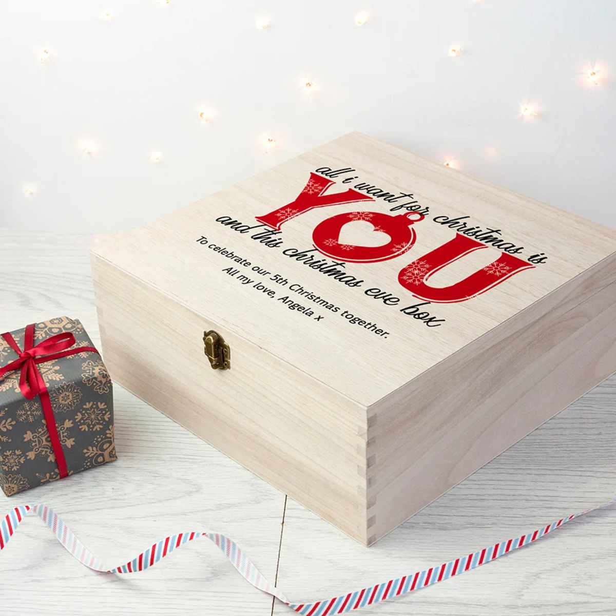 Personalised Romantic Couples Christmas Eve Box