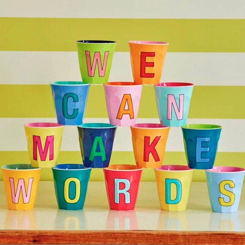Bright Alphabet Melamine Cup