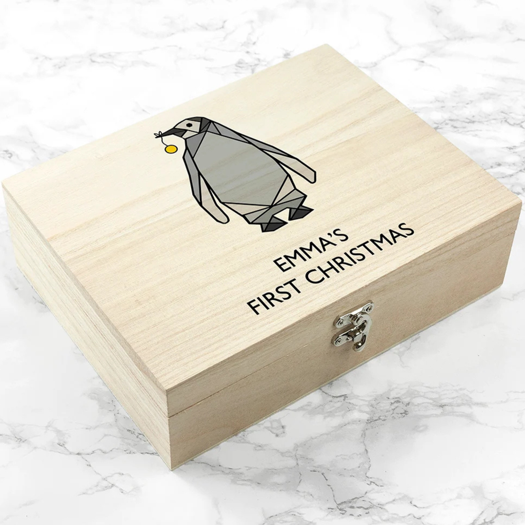 Personalised Baby Penguin Christmas Eve Box