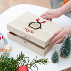 Personalised Festive Penguin Christmas Eve Box