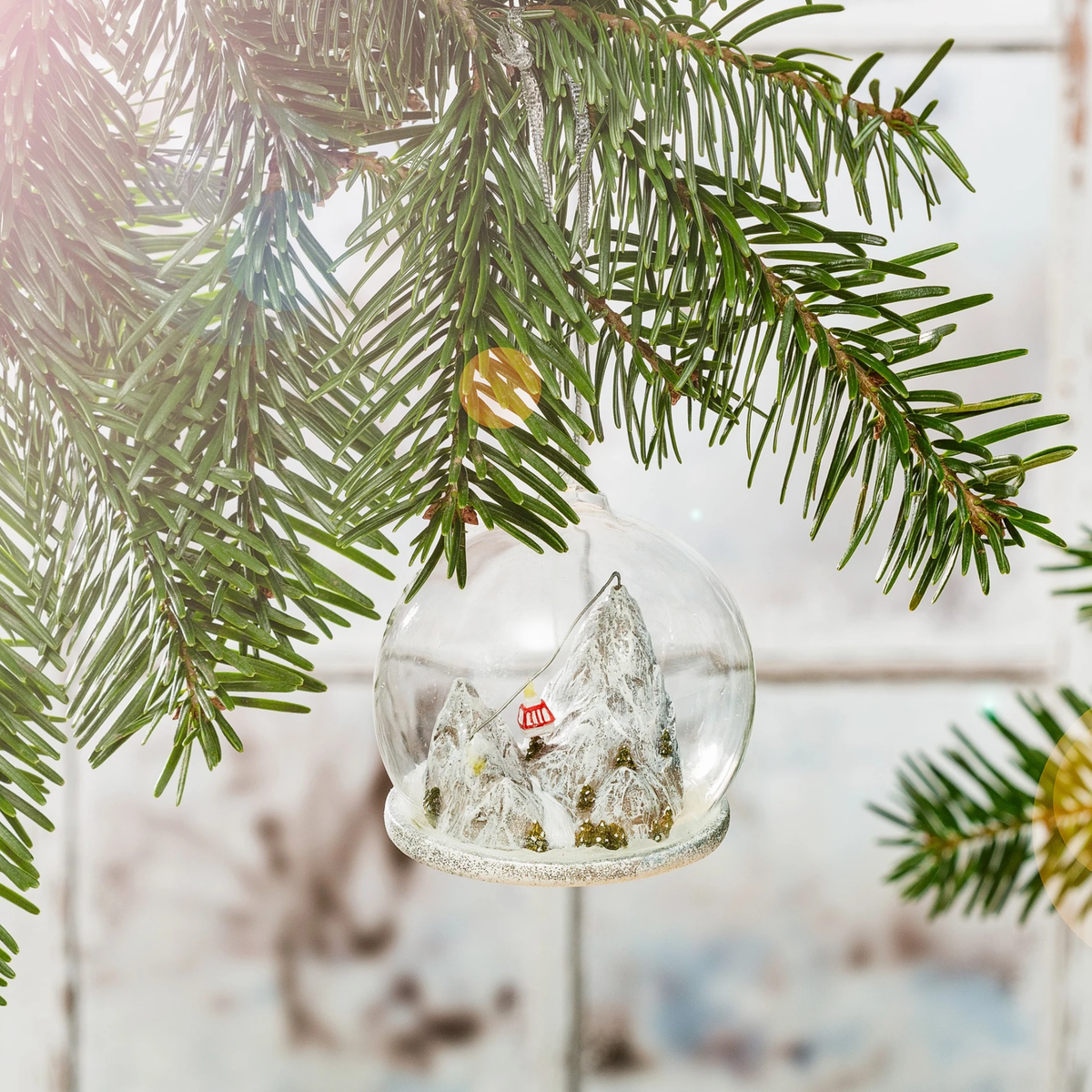 Personalised Ski Lift Christmas Bauble