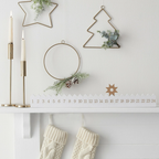 Personalised Wooden Christmas Countdown Advent Calendar With Gold Star
