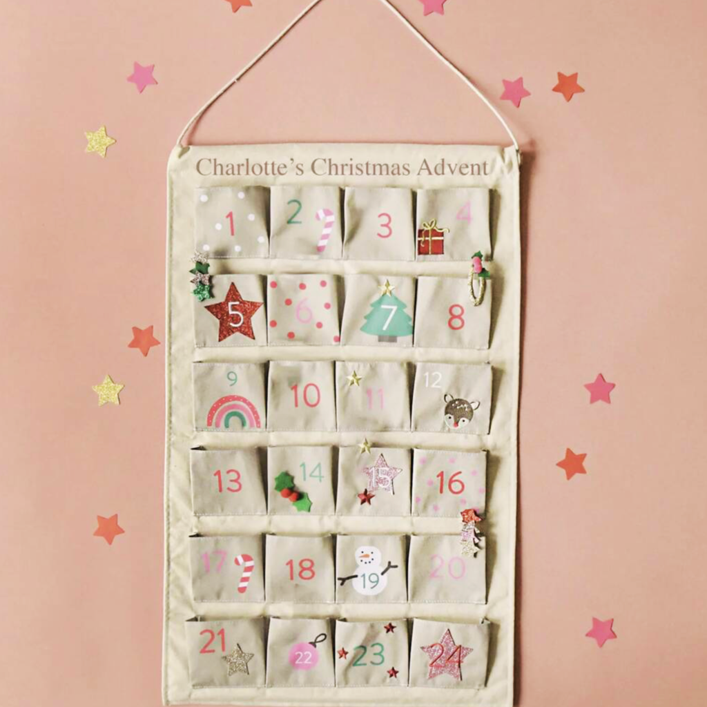Personalised Christmas Fabric Advent Calendar