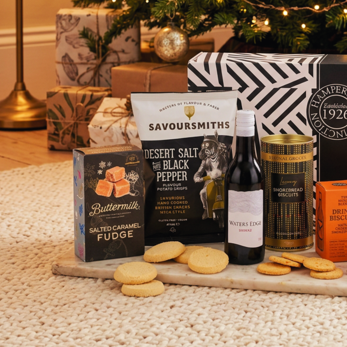 Red Wine Gift Box Mini Shiraz Salted Caramel Fudge & Gourmet Treats