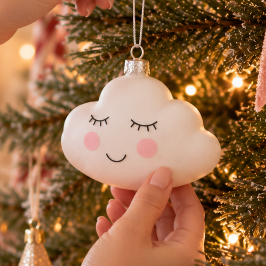 Personalised Sweet Dreams Cloud Christmas Bauble