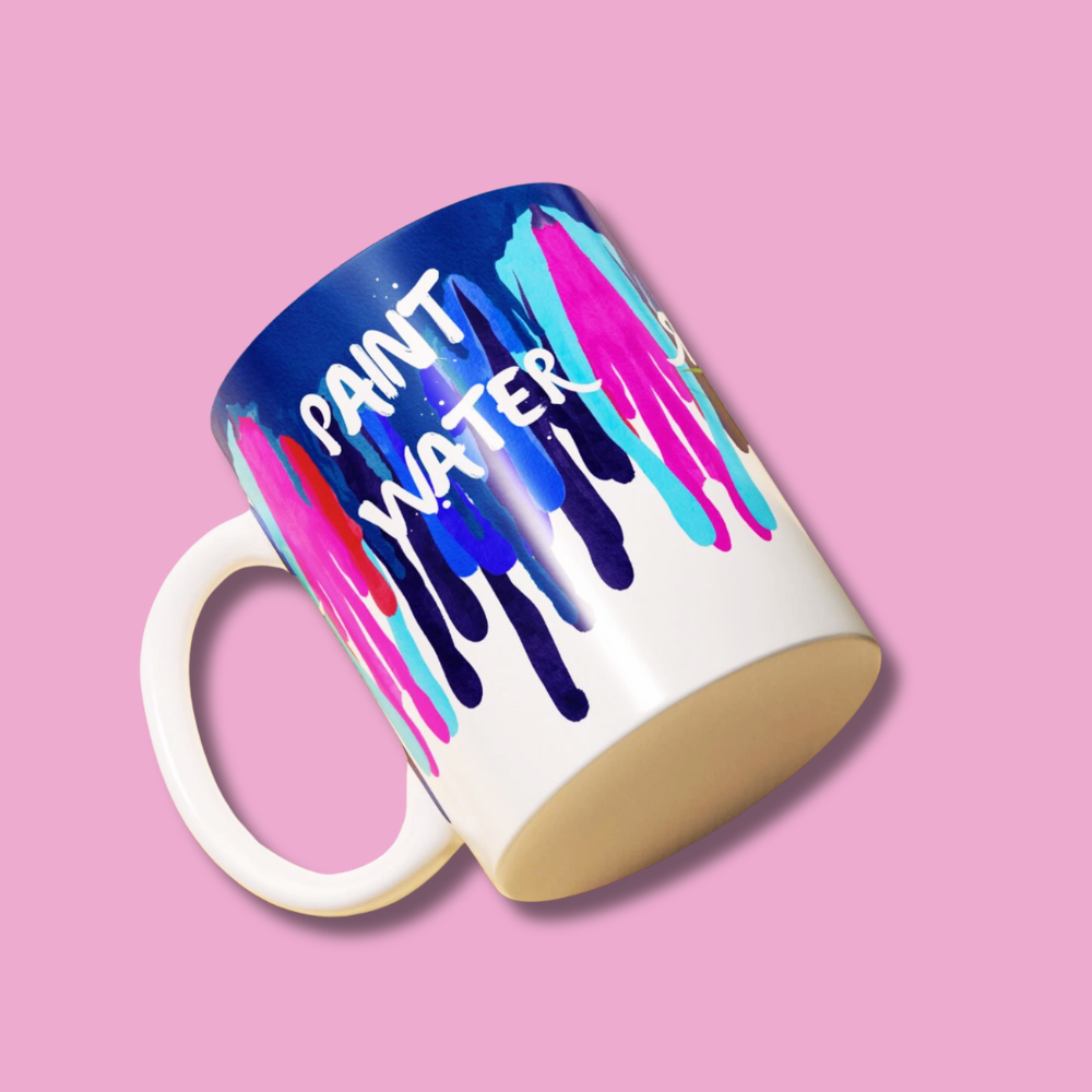 Paint Water / Not Paint Water Artist Mug Set