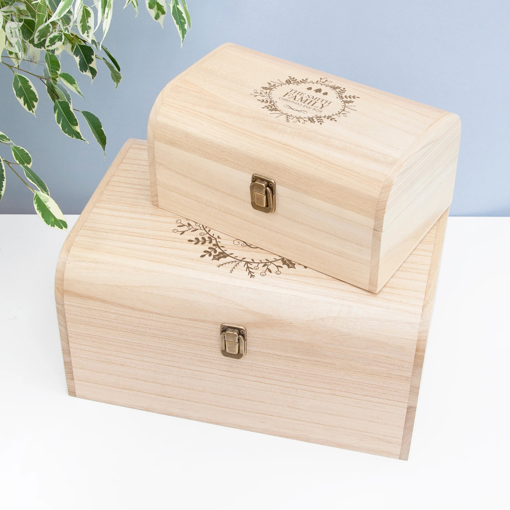 Personalised Traditional Family Christmas Eve Chest
