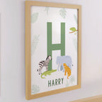 Personalised Animal Print In A Frame