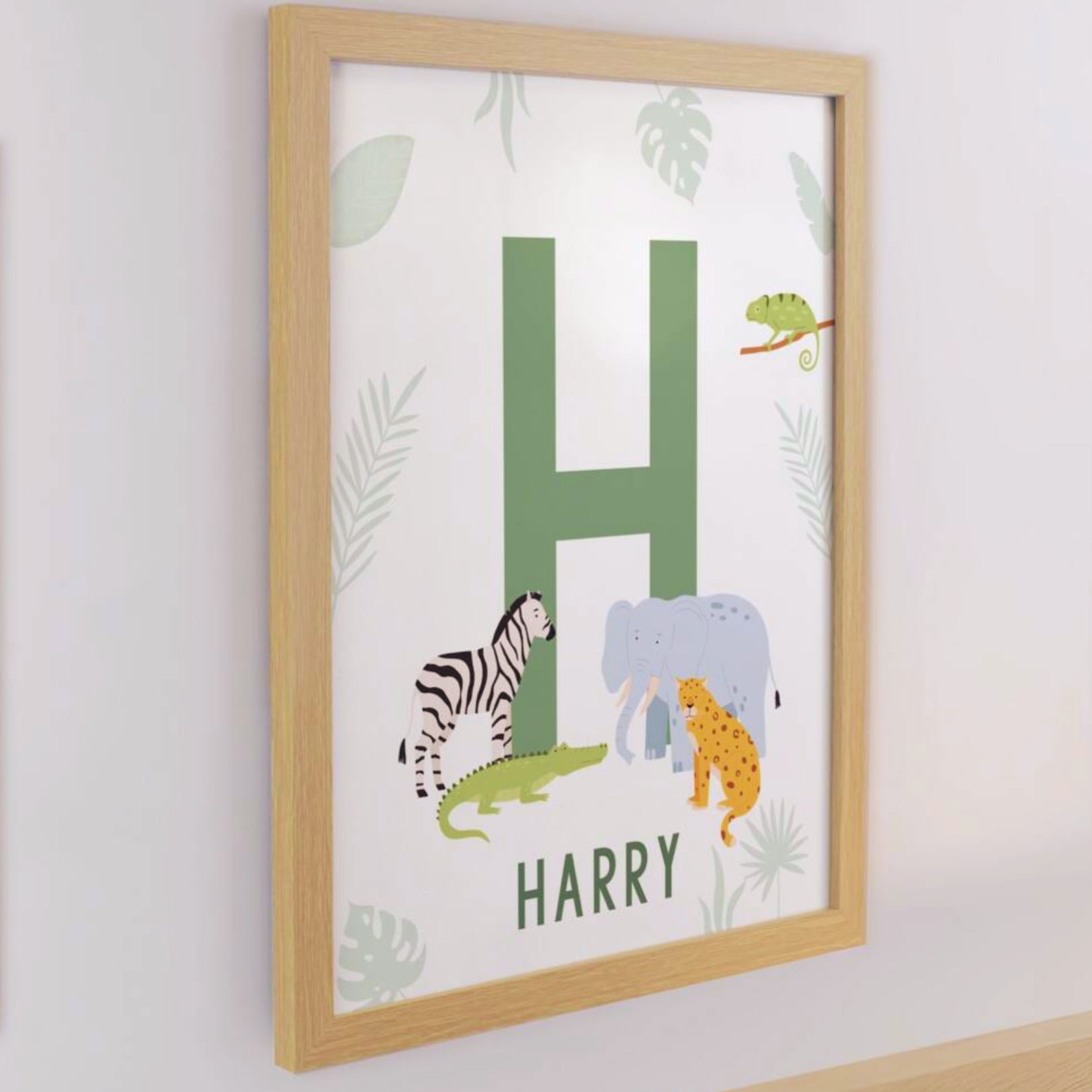 Personalised Animal Print In A Frame